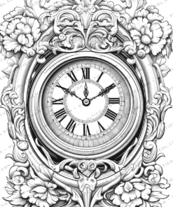 Clock Coloring Book