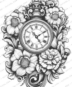 Clock Coloring Book