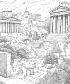 Ancient Greece Coloring Book