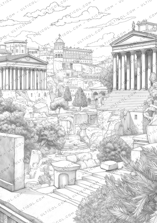 Ancient Greece Coloring Book