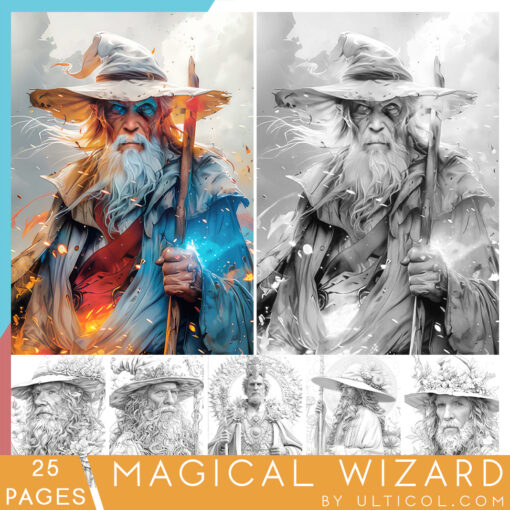 Magical Wizard Coloring