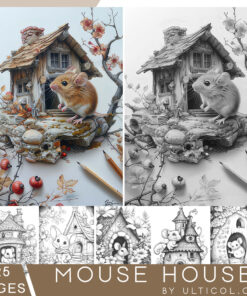 Mouse houses Coloring