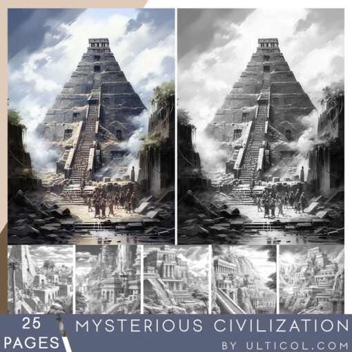 Mysterious Civilization Coloring