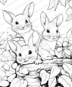 Peter Rabbit Grayscale Coloring Pages