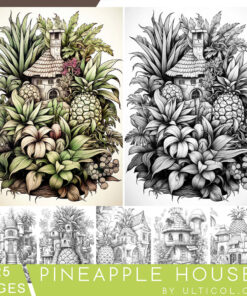 Pineapple Houses Coloring