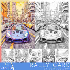 Rally Cars Coloring Pages
