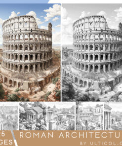 Roman Architecture Coloring