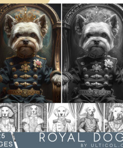 Royal Dogs Coloring