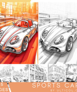 Sports Cars Coloring