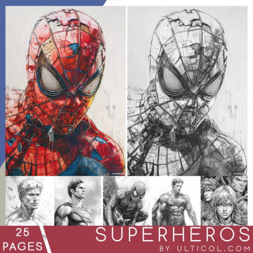 Superheros Coloring