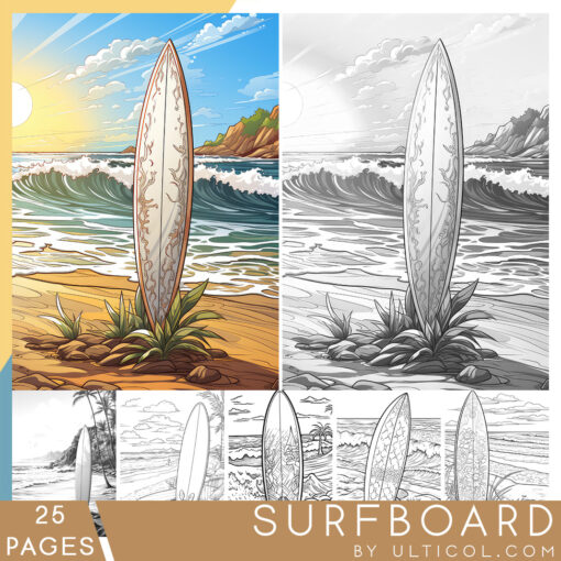 surfboard coloring