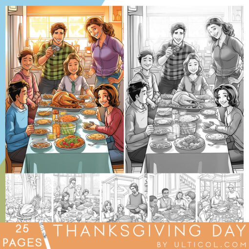 Thanksgiving Day Coloring