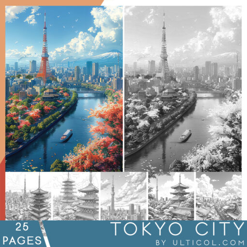 Tokyo City Coloring