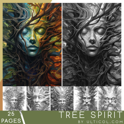 Tree Spirit Coloring