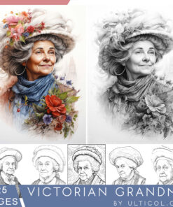 Victorian Grandma Coloring