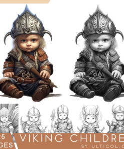 Viking Children Coloring