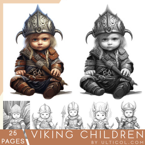 Viking Children Coloring