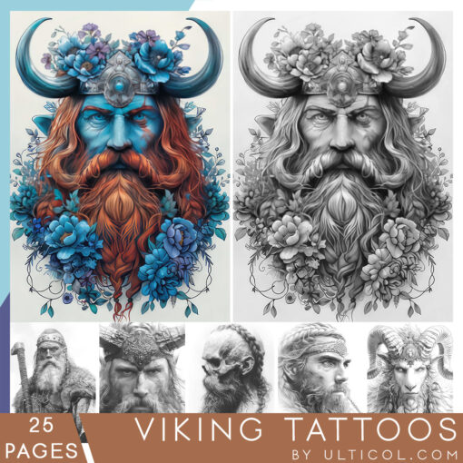 Viking Tattoos Coloring