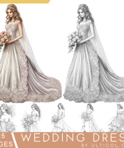 Wedding Dress Coloring Pages