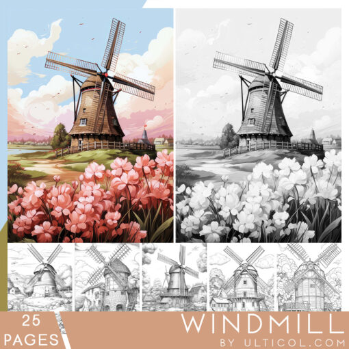 Windmill Coloring