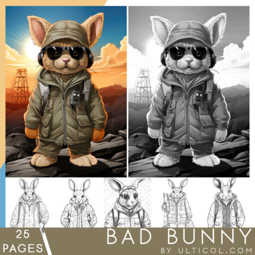 Bad bunny Coloring