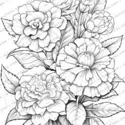 Fantasy Flowers Coloring