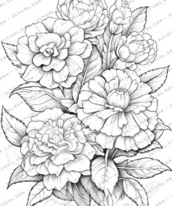 Fantasy Flowers Coloring
