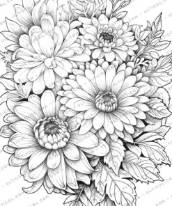 Fantasy Flowers Coloring