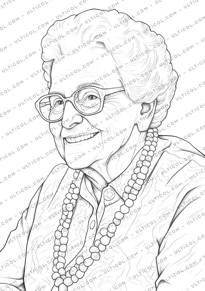 Crazy Grandma Coloring