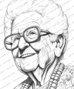 Crazy Grandma Coloring