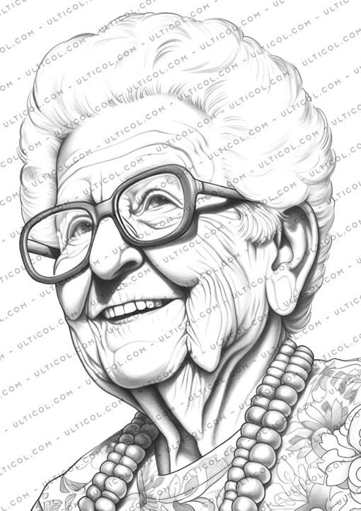 Crazy Grandma Coloring