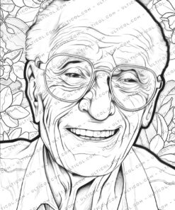 Crazy Grandpa Coloring