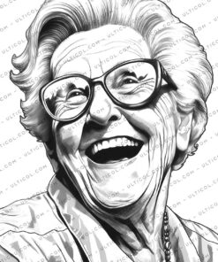 Crazy Grandma Coloring