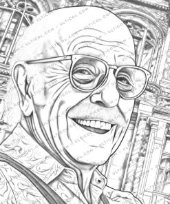 Crazy Grandpa Coloring