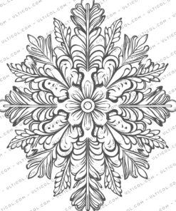 Christmas Snowflake Coloring