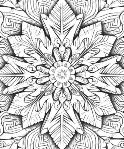 Christmas Snowflake Coloring