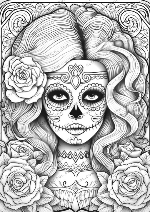 Day of the Dead Coloring