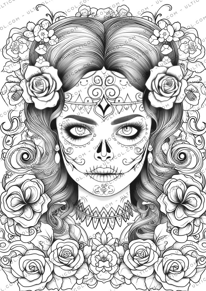 Day of the Dead Coloring