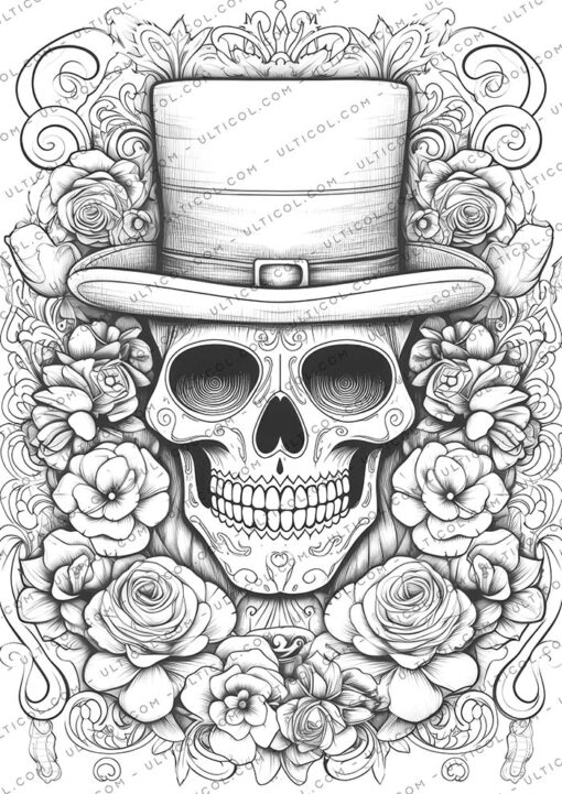 Day of the Dead Coloring