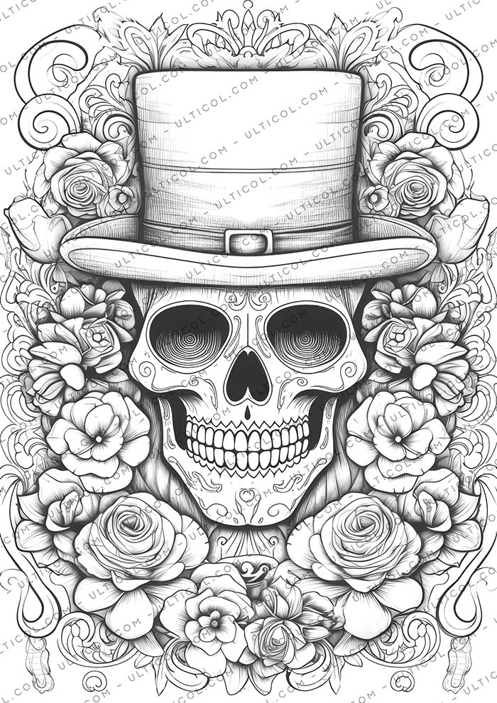 Day of the Dead Coloring