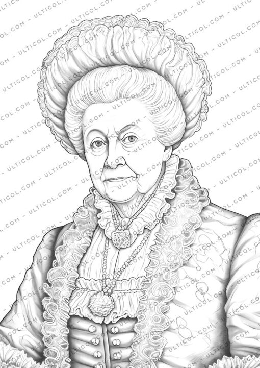 Victorian Grandma Coloring