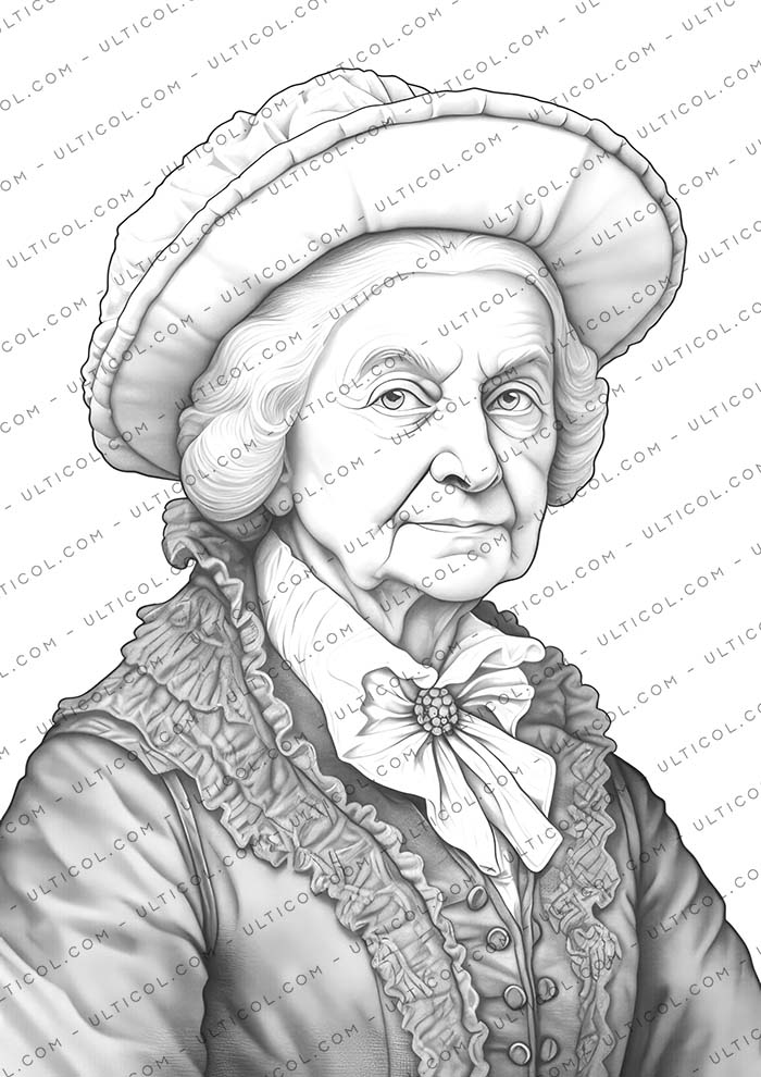 Victorian Grandma Coloring