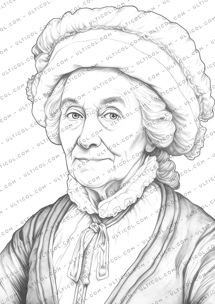 Victorian Grandma Coloring