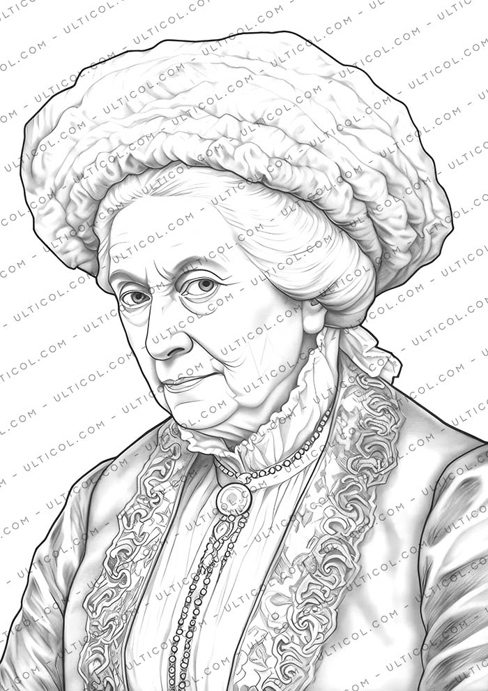 Victorian Grandma Coloring