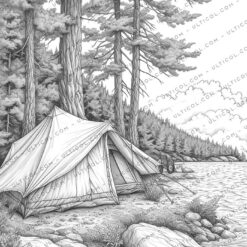 Camping Adventure Coloring