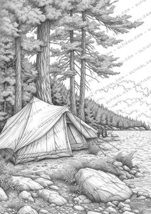Camping Adventure Coloring