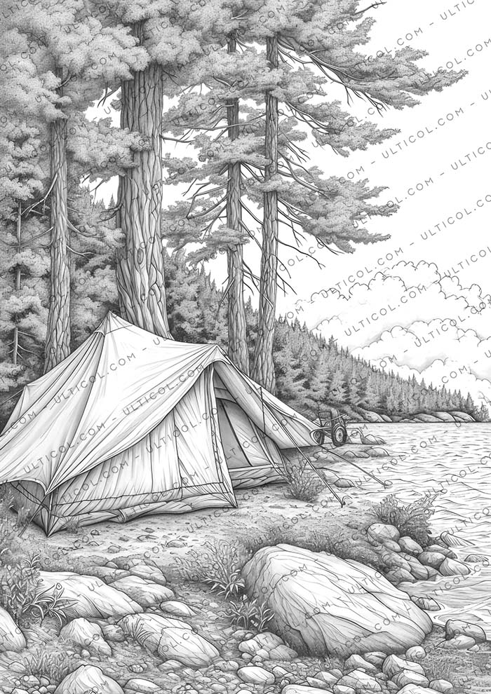Camping Adventure Coloring