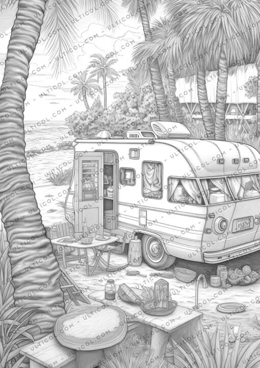 Camping Adventure Coloring
