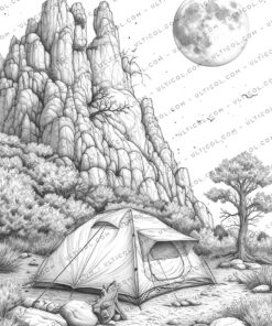 Camping Adventure Coloring