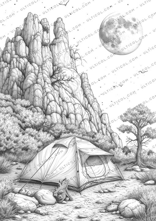 Camping Adventure Coloring